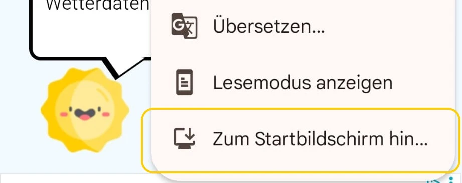 Baby-Wetter.de in suchleiste